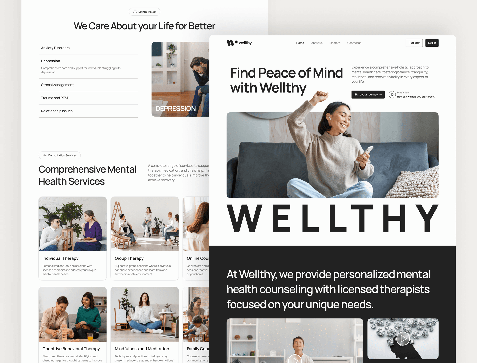Mockup de experiencia del paciente en PrimerPaso