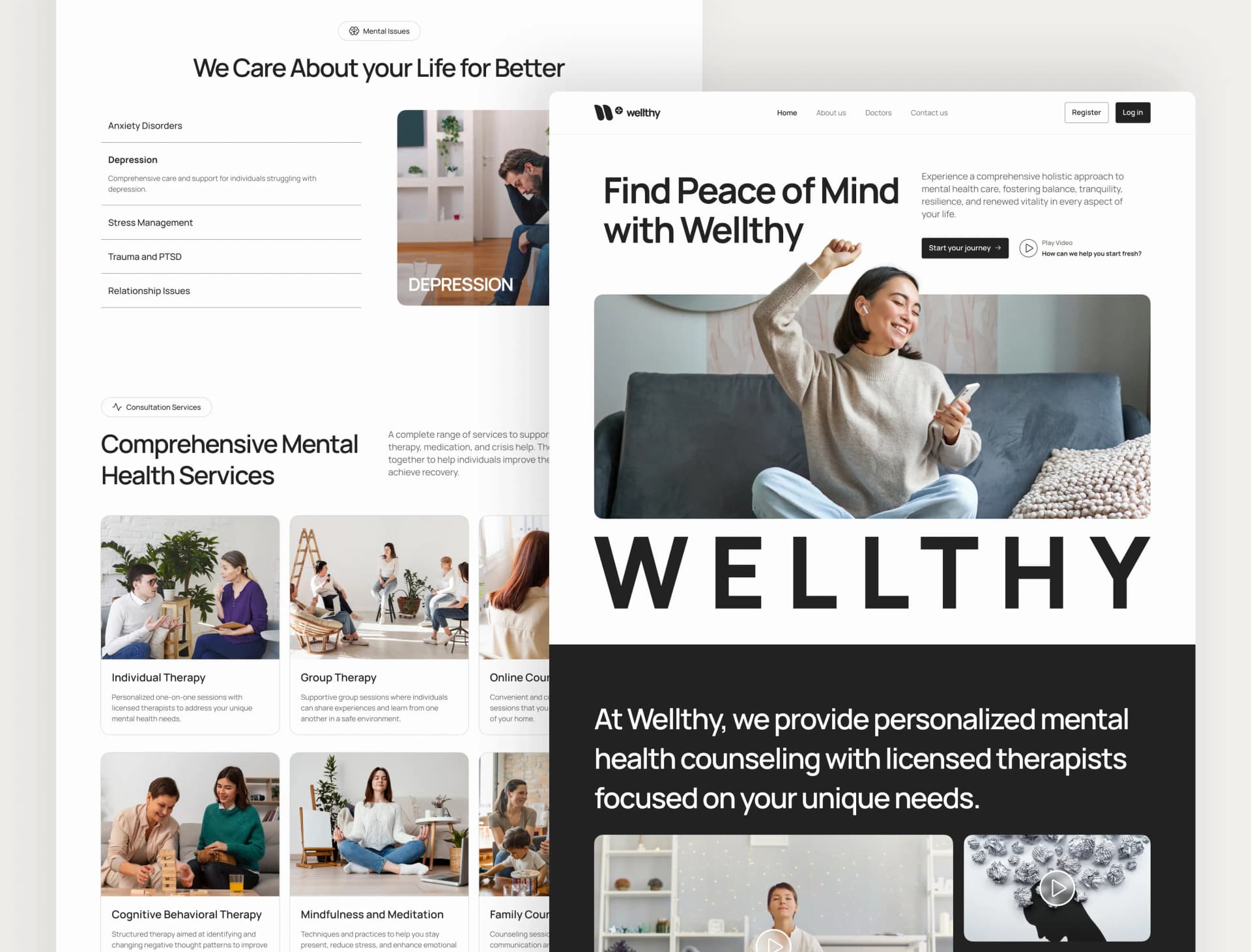 Mockup de experiencia del paciente en PrimerPaso